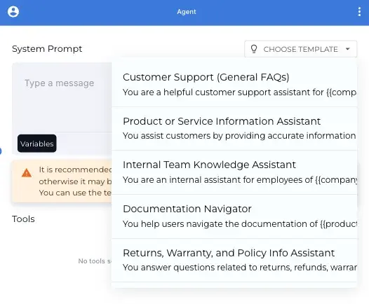 Agent Templates