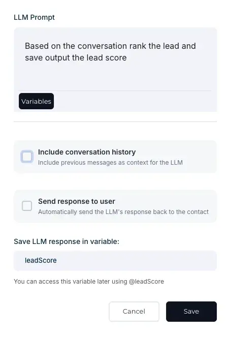 LLM Prompt Settings